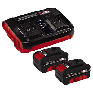 Einhell (2 x 18V) 4Ah Batteries & Twin Charger Kit