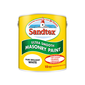 Sandtex Microseal Smooth Masonry Brilliant White 2.5L - T.O'Higgins Homevalue - Galway