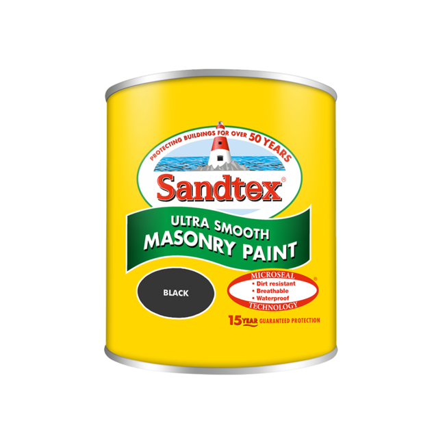 Sandtex Microseal Smooth Masonry Black 150ml