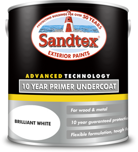 Sandtex 10 Year Primer Undercoat Brilliant White 2.5L - T.O'Higgins Homevalue - Galway