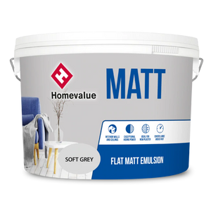 Homevale Soft Grey Matt Emulsion 10L - T.O'Higgins Homevalue - Galway