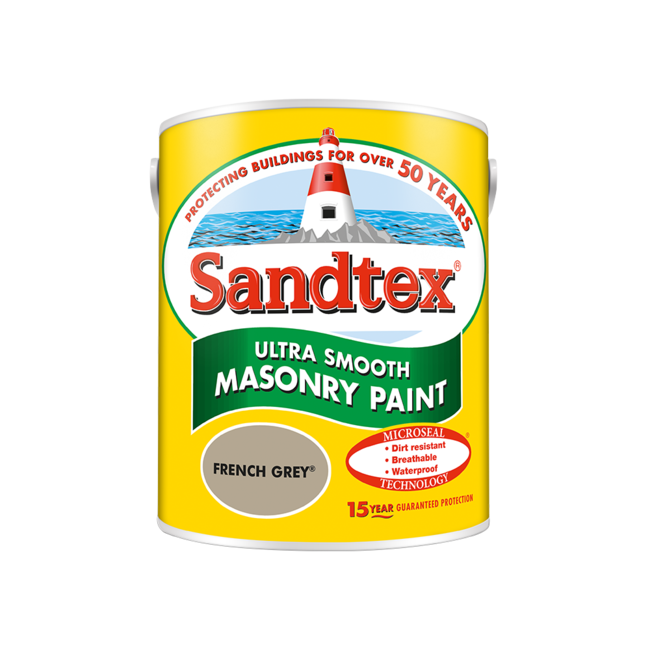 Sandtex Microseal Smooth Masonry French Grey 5L