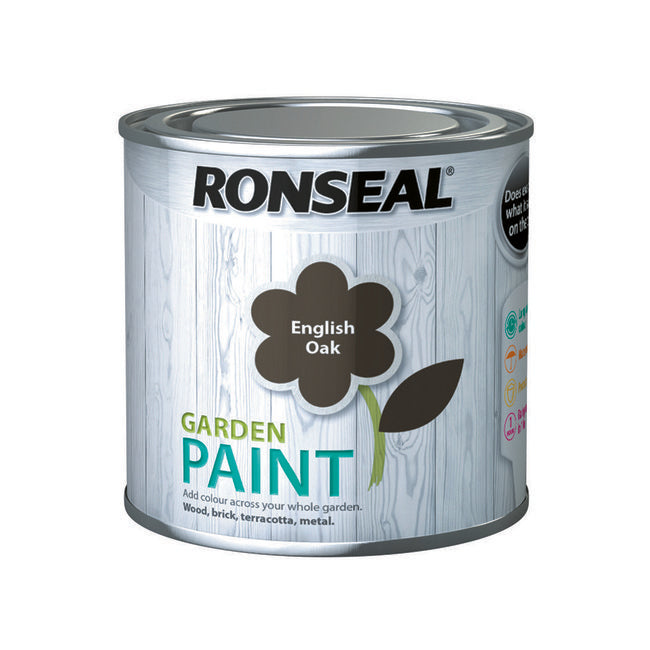 Ronseal Garden Paint 250ml English Oak