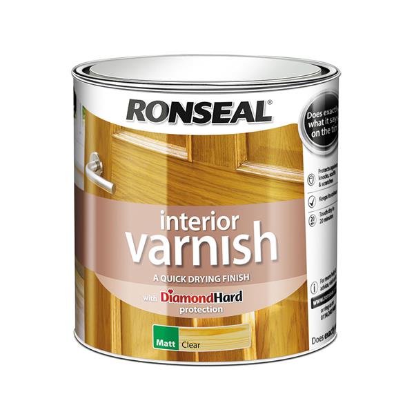 Ronseal Matt Clear Interior Quick Drying Varnish 250ml