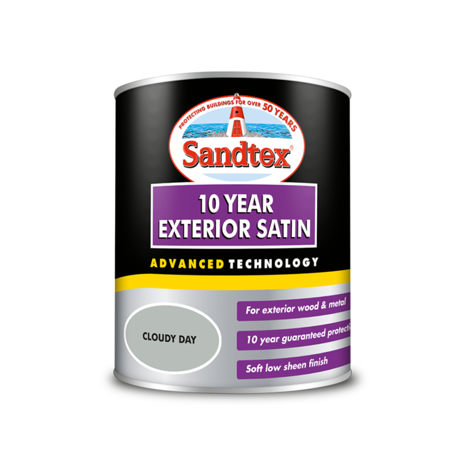 Sandtex 10 Year Satin Cloudy Day 750ml