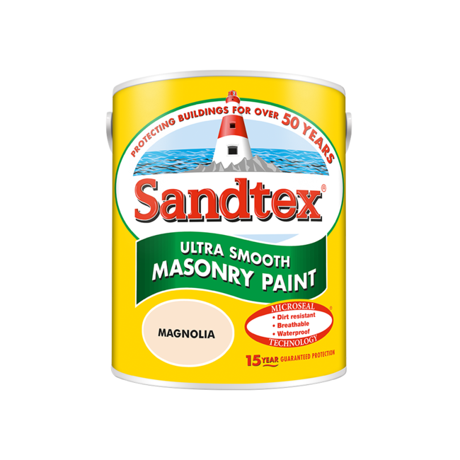 Sandtex Microseal Smooth Masonry Magnolia 5L