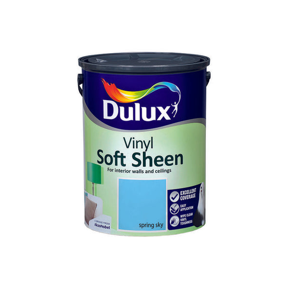 Dulux Vinyl Soft Sheen Spring Sky  5L - T.O'Higgins Homevalue - Galway