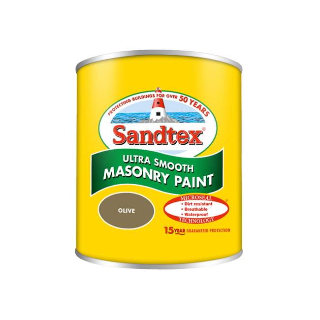 Sandtex Microseal Smooth Masonry Olive 150ml