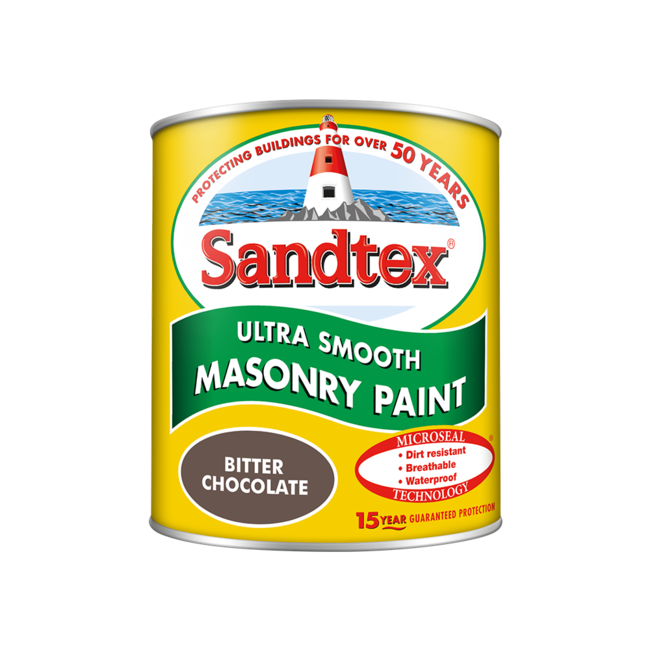 Sandtex Microseal Smooth Masonry Bitter Choc 1L