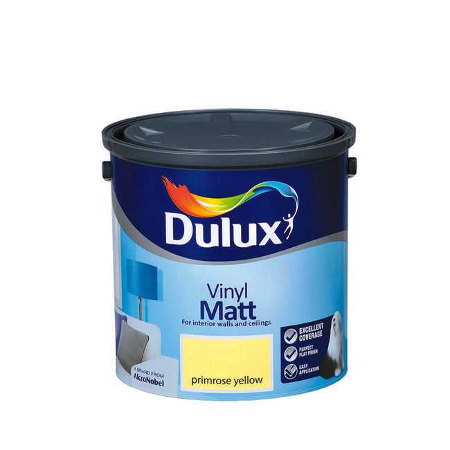 Dulux Vinyl Matt Primrose Yellow 2.5L