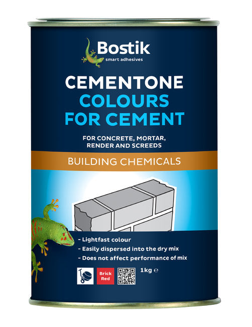 Bostik Cementone Powder Cement Dye Brick Red 1Kg - T.O'Higgins Homevalue - Galway