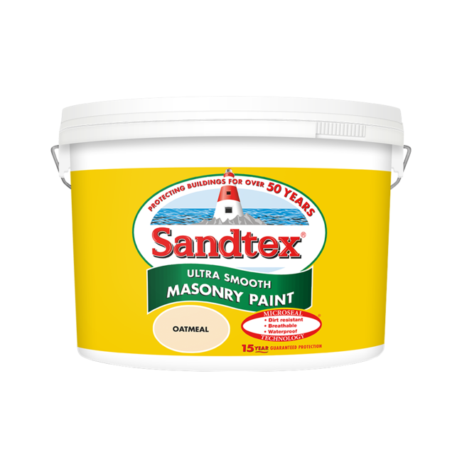 Sandtex Microseal Smooth Masonry Oatmeal 10L