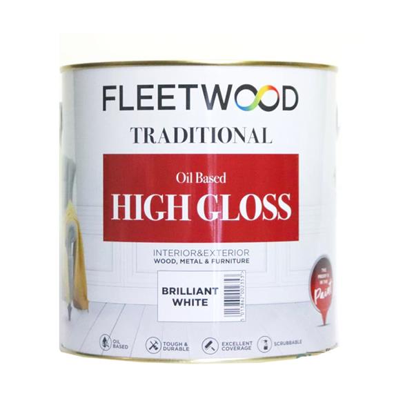 Fleetwood High Gloss Brilliant White 2.5L