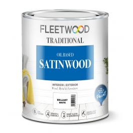 Fleetwood Satinwood Brilliant White 2.5L