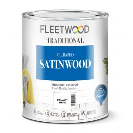 Fleetwood Satinwood Brilliant White 2.5L - T.O'Higgins Homevalue - Galway