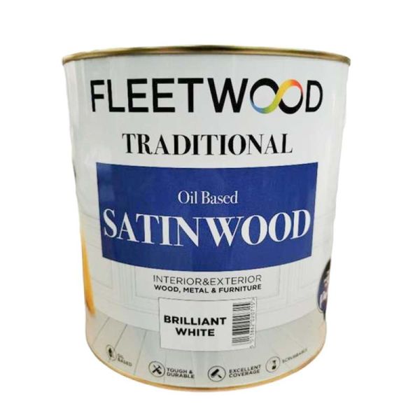 Fleetwood Satinwood Brilliant White 5L