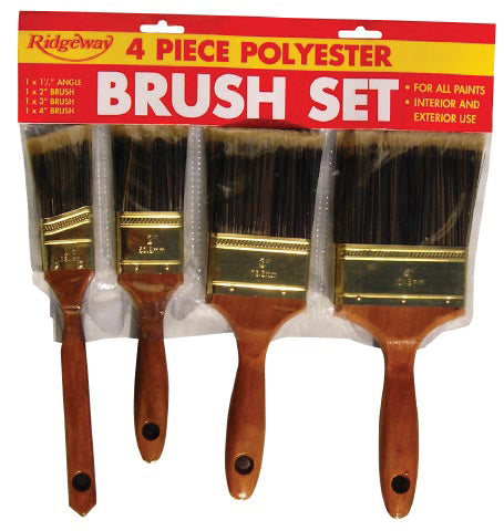 Ridgeway 4 piece Polyester Brush Set