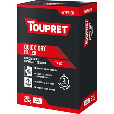 Toupret Quick Dry Interior Filler 2kg