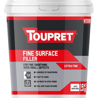 Toupret Fine Surface Interior Filler 1.5kg