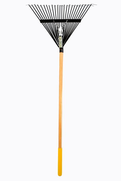 TRUE TEMPER STEEL LEAF RAKE 24T WOOD HANDLE