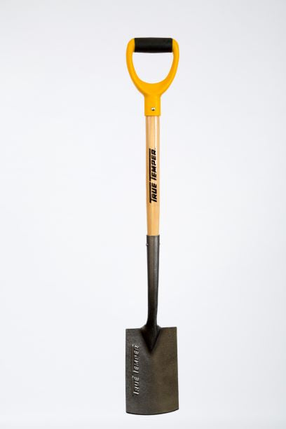 TRUE TEMPER BORDER SPADE WOOD HANDLE D GRIP