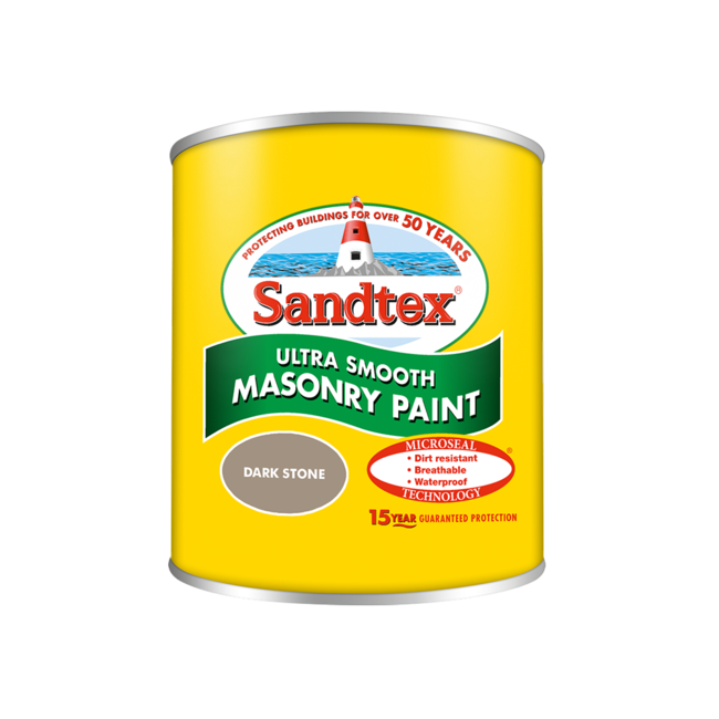 Sandtex Microseal Smooth Masonry Dark Stone 150ml