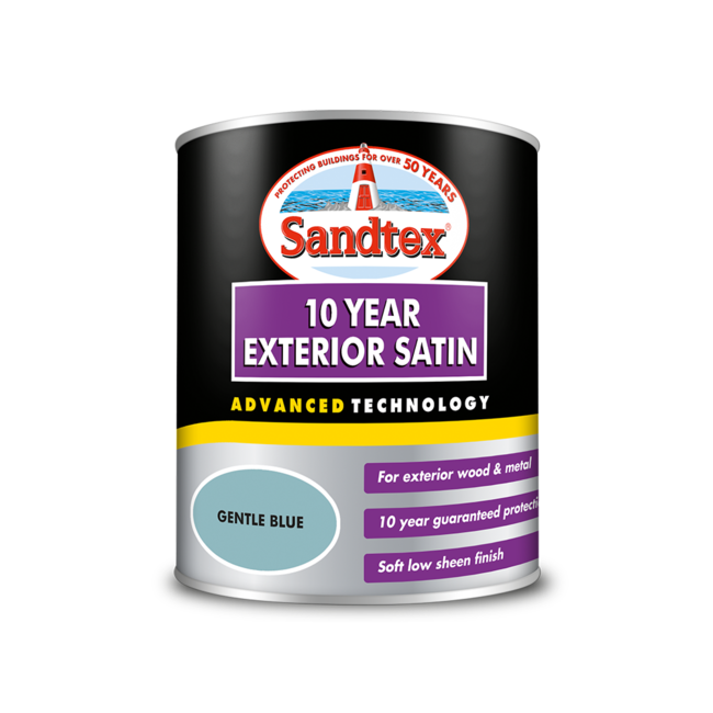 Sandtex 10 Year Satin Gentle Blue 750ml