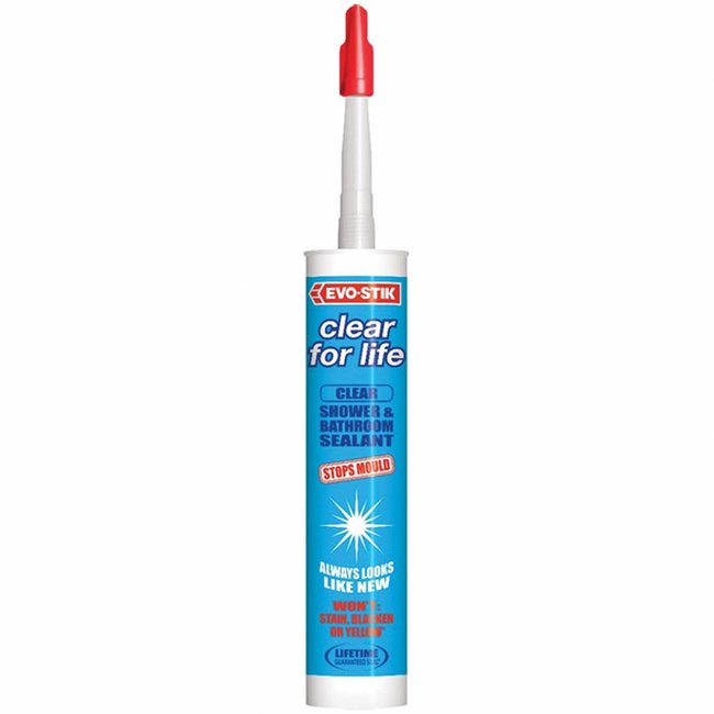Evo-Stik Clear For Life Silicone Sealant