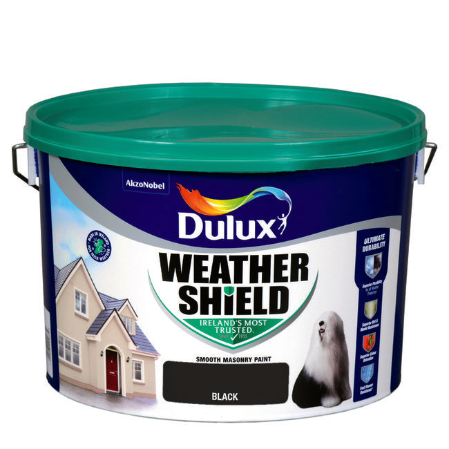 Dulux Weathershield Black 08E53 10L