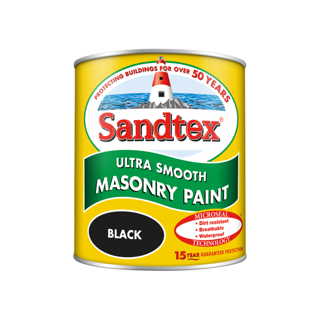 Sandtex Microseal Smooth Masonry Black 1L