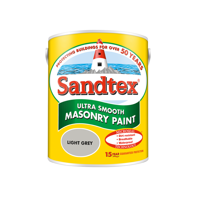 Sandtex Microseal Smooth Masonry Light Grey 5L