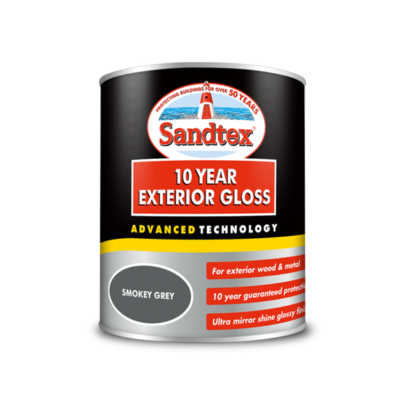 Sandtex 10 Year Gloss Smokey Grey 750ml - T.O'Higgins Homevalue - Galway