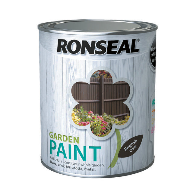 Ronseal Garden Paint 750ml English Oak