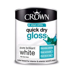 Crown "Stays White" Quick Dry Gloss 750ml - T.O'Higgins Homevalue - Galway