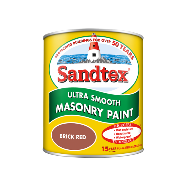 Sandtex Microseal Smooth Masonry Brick Red 1L