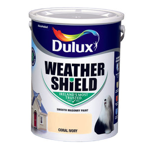 Dulux Weathershield Coral Ivory  5L - T.O'Higgins Homevalue - Galway
