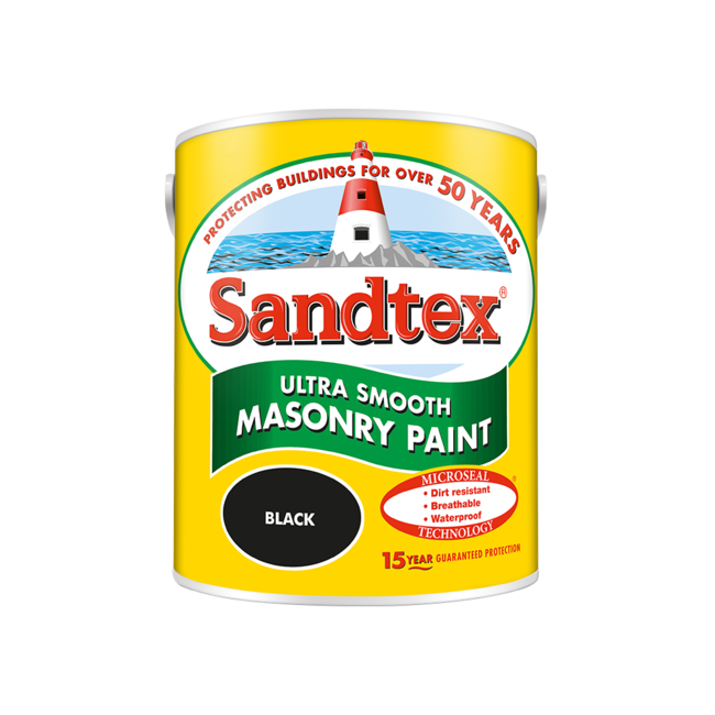 Sandtex Microseal Smooth Masonry Black 5L