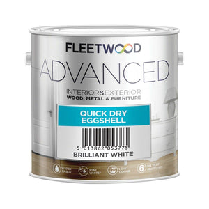 Fleetwood Advanced Quick Dry Eggshell Brilliant White 2.5L - T.O'Higgins Homevalue - Galway