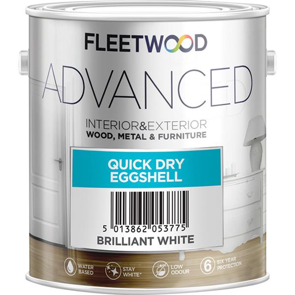 Fleetwood Advanced Quick Dry Eggshell Brilliant White 5L