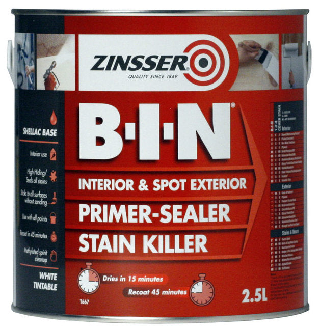 Zinsser Bin Primer-Sealer 2.5L