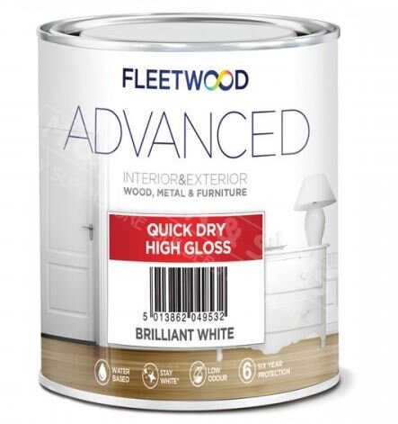 Fleetwood Advanced Quick Dry Gloss Brilliant White 5L