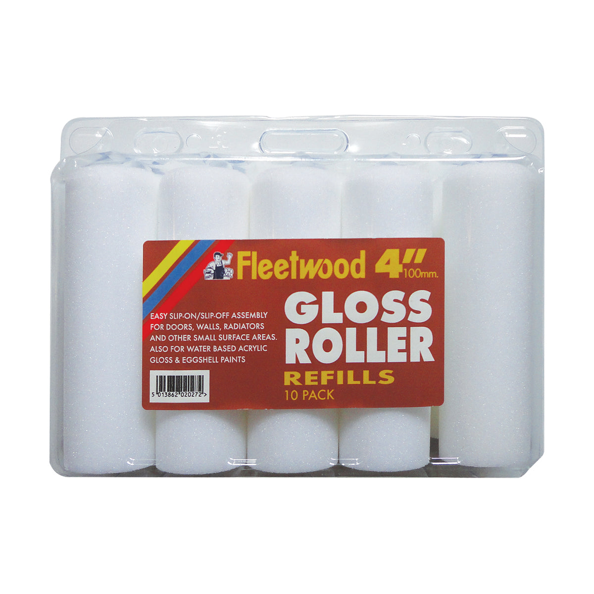 Fleetwood Gloss Roller 4 inch 10 pack