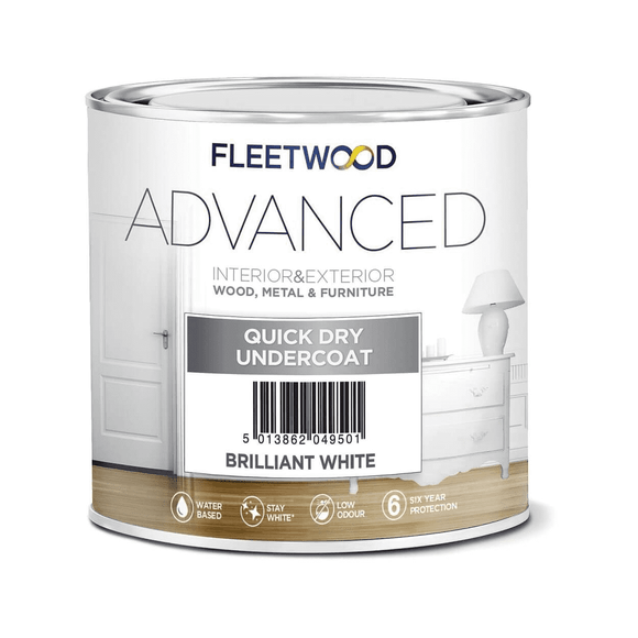Fleetwood Advanced Quick Dry Undercoat Brilliant White 2.5L - T.O'Higgins Homevalue - Galway
