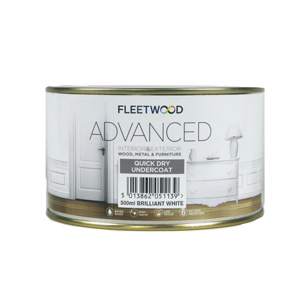 Fleetwood Advanced Quick Dry Undercoat Brilliant White 500ml