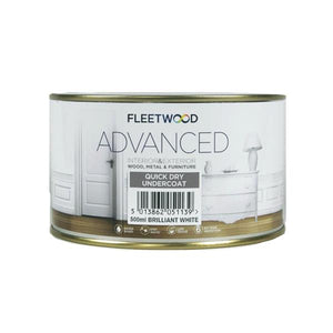 Fleetwood Advanced Quick Dry Undercoat Brilliant White 500ml - T.O'Higgins Homevalue - Galway