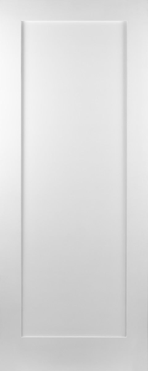 Hampton White Primed One Panel Shaker Door 42mm