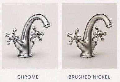 Merrion basin mixers in chrome and brushed nickel