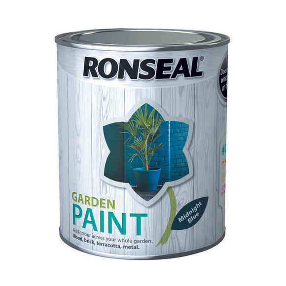 Ronseal Garden Paint 750ml Midnight Blue - T.O'Higgins Homevalue - Galway