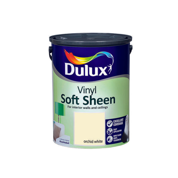 Dulux Vinyl Soft Sheen Orchid White  5L - T.O'Higgins Homevalue - Galway