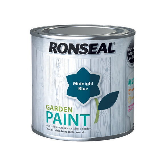 Ronseal Garden Paint 250ml Midnight Blue - T.O'Higgins Homevalue - Galway